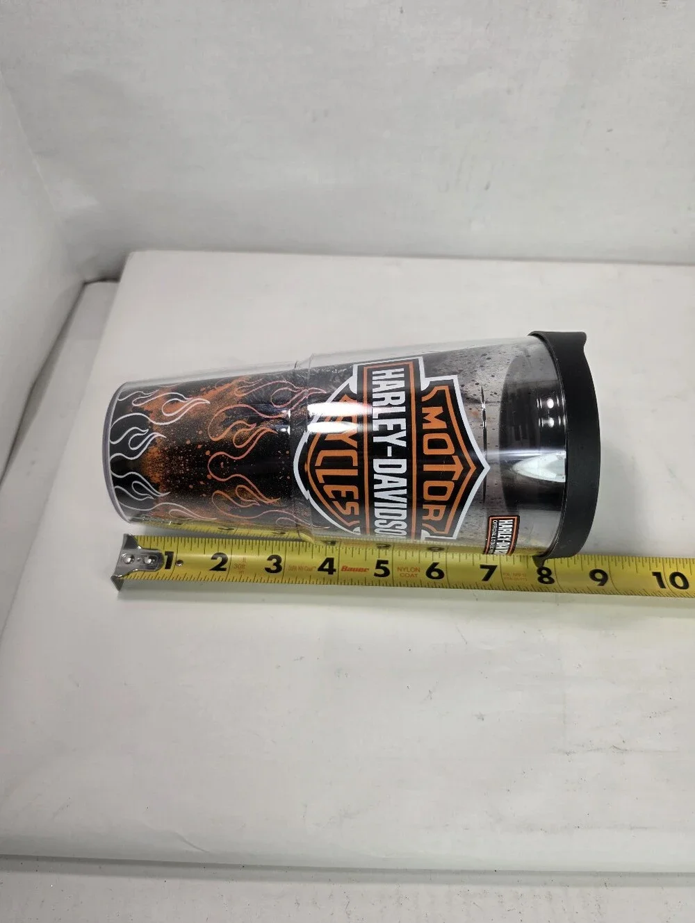 Harley Davidson Motor Cycles Tervis Tumbler 24oz Flame Fire Splatter Travel Cup